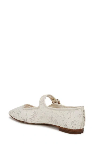 Sam Edelman Michaela Mary Jane Flat Ivory Lace