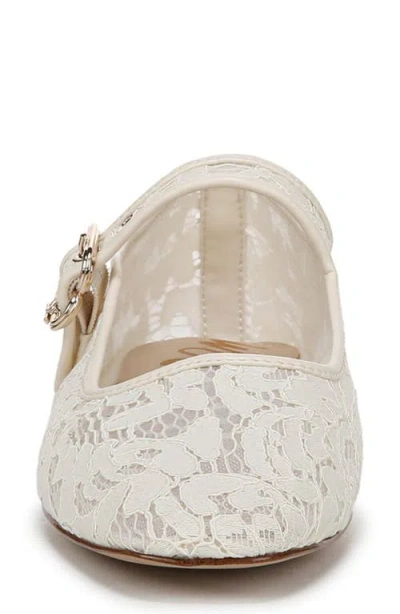 Sam Edelman Michaela Mary Jane Flat Ivory Lace