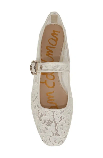 Sam Edelman Michaela Mary Jane Flat Ivory Lace