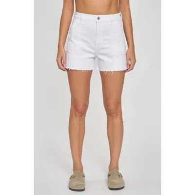 Daze Knockout High Waist Cargo Denim Cutoff Shorts