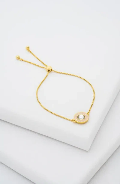 Ted Baker Cherla Crystal Button Adjustable Bracelet