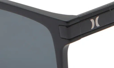 Hurley 56mm Flat Top Polarized Square Sunglasses