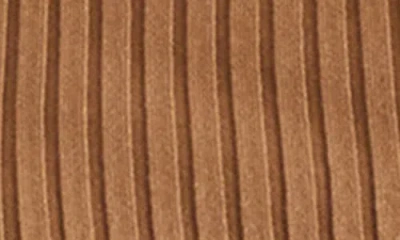 Steve Madden Rib Boat Neck Sweater In Brown