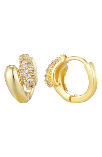 Adornia Double Band Cubic Zirconia Stud Earrings