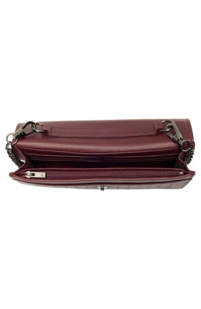 Longchamp Perforated Leather Wallet On A Chain