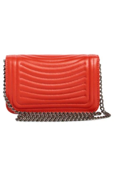 Longchamp Quilted Leather Wallet On A Chain