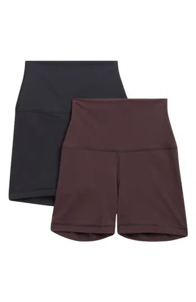 Yogalicious 2-pack Elastic Free Super High Waist Bike Shorts