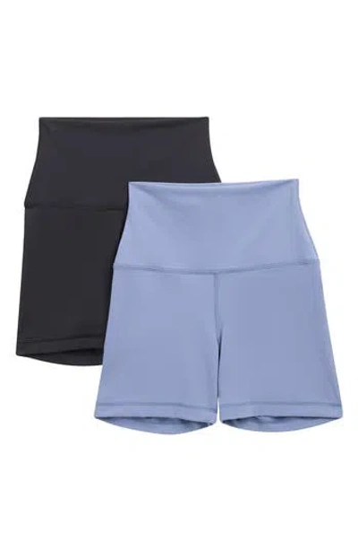 Yogalicious 2-pack Elastic Free Super High Waist Bike Shorts