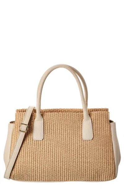Persaman New York Lyra Straw Tote Bag