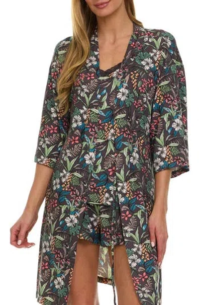 Flora By Flora Nikrooz Lotus Camisole, Shorts & Robe Travel Set