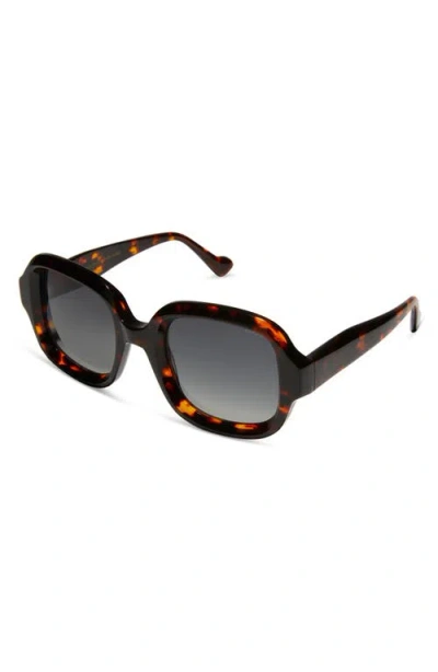 Diff 52mm Gisele Polarized Round Sunglasses