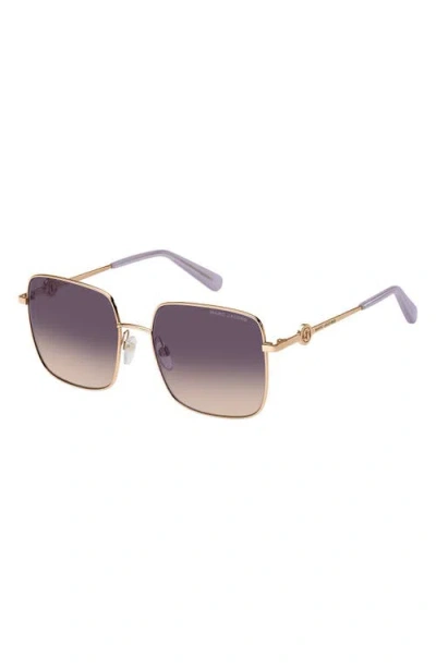 Marc Jacobs 58mm Gradient Square Sunglasses
