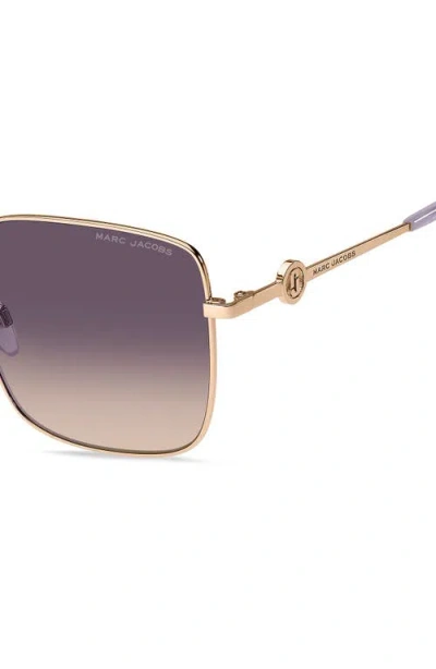 Marc Jacobs 58mm Gradient Square Sunglasses