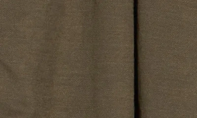 Bobeau Short Sleeve Piqué Knit Button-up Shirt In Brown