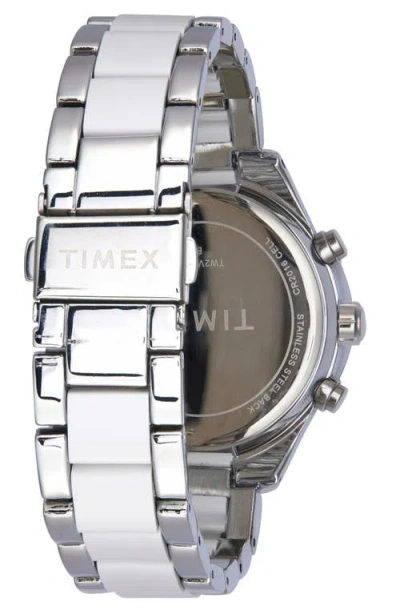 Timex ® Crystal Bracelet Strap Chronograph Watch, 38mm