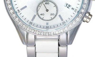 Timex ® Crystal Bracelet Strap Chronograph Watch, 38mm