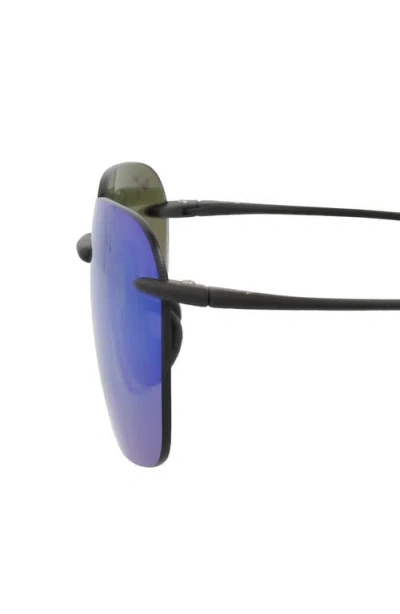 Maui Jim 50mm Polarized Rimless Square Sunglasses
