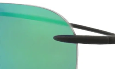 Maui Jim 50mm Polarized Rimless Square Sunglasses