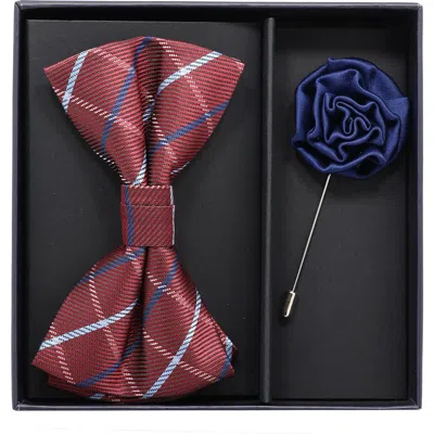Ben Sherman Bow Tie & Lapel Pin Set