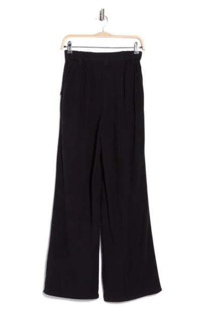 Asos Design Wide Leg Dad Pants In Black