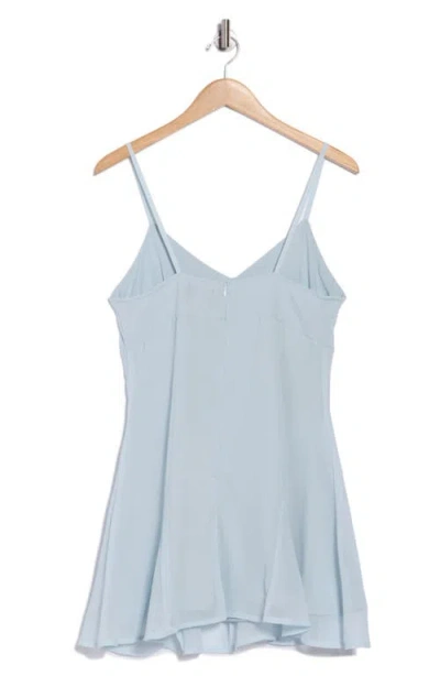 Asos Design Swing Fit & Flare Minidress In Blue