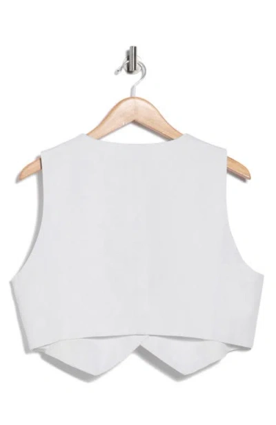 Asos Design Boxy Waistcoat In Blue