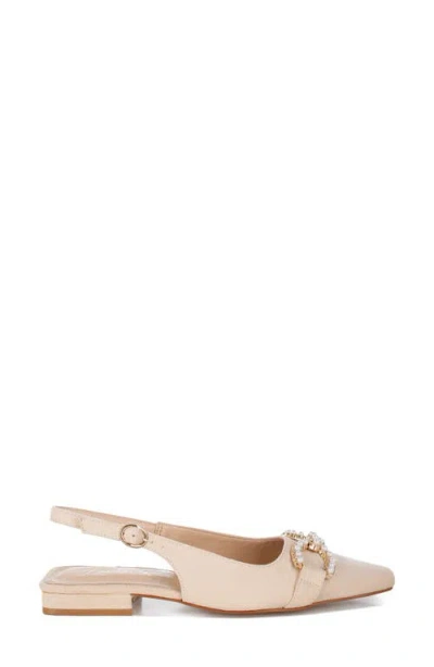 London Rag Salova Embellished Slingback Pump In Neutral