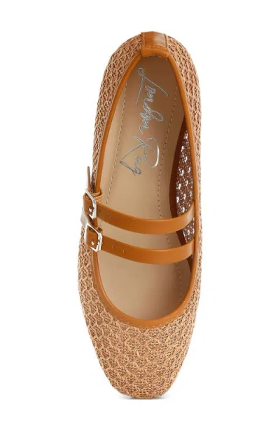 London Rag Lumina Mary Jane Flat In Brown