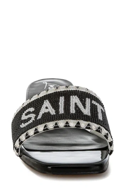 London Rag Lumina Beaded Sandal In Black