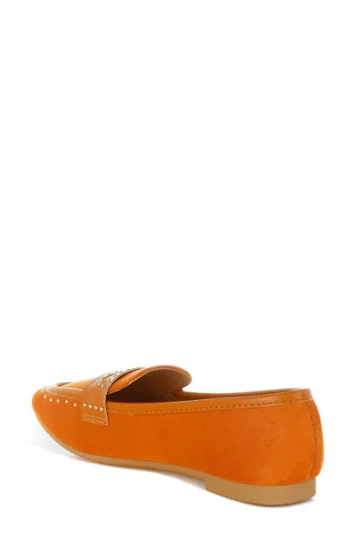 London Rag Lumina Studded Penny Loafer In Brown