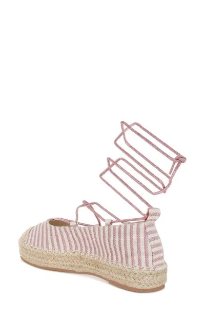 London Rag Oplin Espadrille Ankle Wrap Flat