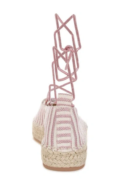 London Rag Oplin Espadrille Ankle Wrap Flat