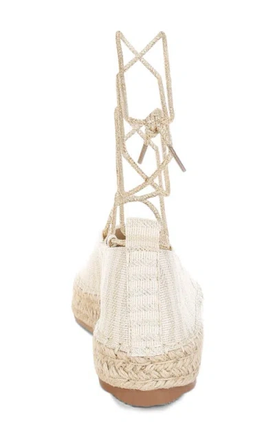 London Rag Oplin Espadrille Ankle Wrap Flat