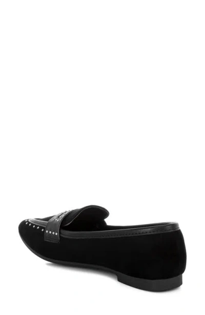 London Rag Lumina Studded Penny Loafer In Black