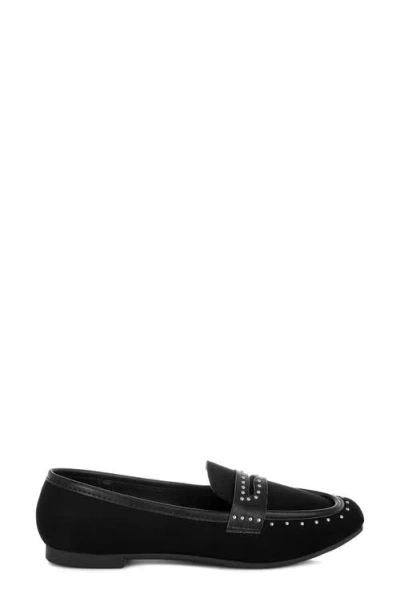 London Rag Lumina Studded Penny Loafer In Black
