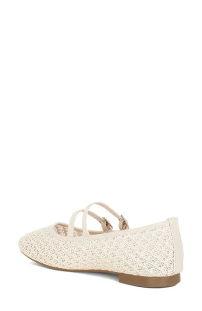 London Rag Lumina Mary Jane Flat In White