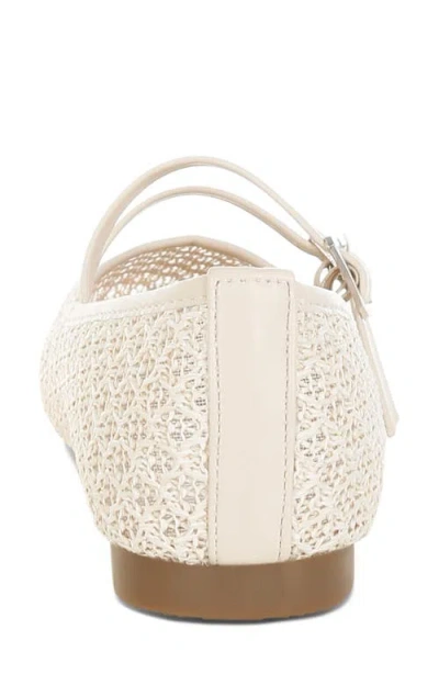 London Rag Lumina Mary Jane Flat In White