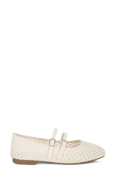 London Rag Lumina Mary Jane Flat In White