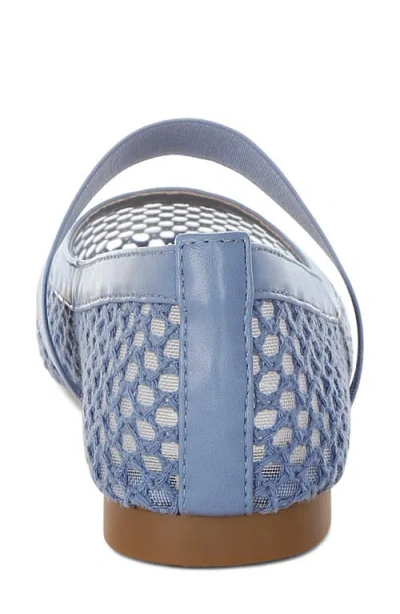 London Rag Nayela Mesh Mary Jane Flat In Blue