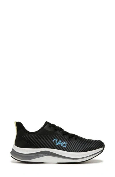 Ryka Rykä Genuine Walking Sneaker In Black