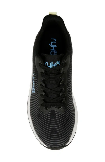 Ryka Rykä Genuine Walking Sneaker In Black