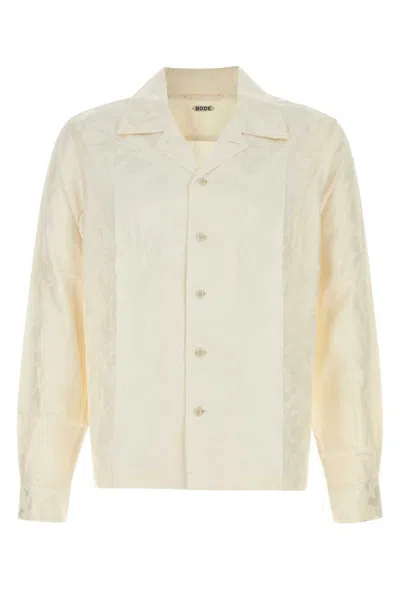 Bode Off White Jacquard Football Shirt In Neutral