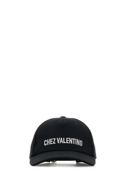 Valentino Garavani Logo Baseball Cap In Black