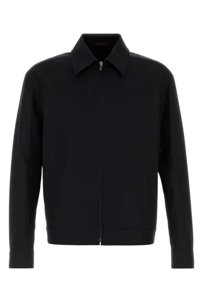 Gucci Twill Jacket With Web Detail In Black