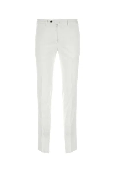 Pt Torino Belt Ring Casual Pants In White