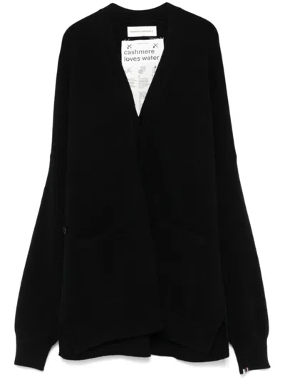 Extreme Cashmere Tokyo Cashmere Cardigan In Black