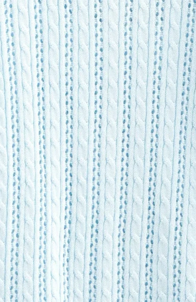 Nordstrom Kids' Cable Stitch Cardigan & Sweater Tank Set In Blue