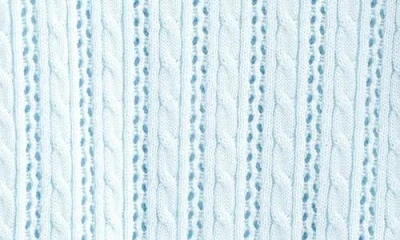 Nordstrom Kids' Cable Stitch Cardigan & Sweater Tank Set In Blue