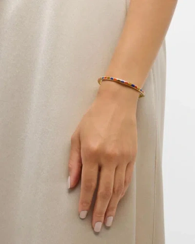 Jan Leslie Dash Bracelet Set In Sterling With 18k Gold Overlay