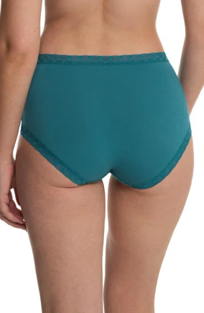 Natori Bliss Cotton Full Brief In Green